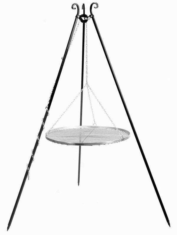 Schwenkgrill 180 cm mit 50 cm Edelstahl-Grillrost – Ideal für ein authentisches Grillvergnügen im Freien